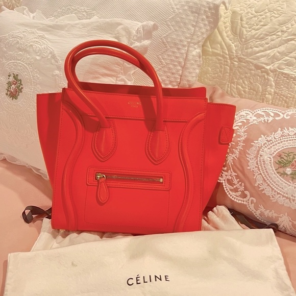 Celine Handbags - 🔥❤️CELINE MICRO LUGGAGE HANDBAG IN DRUMMED CALFSKIN. ABSOLUTELY GORGEOUS RARE